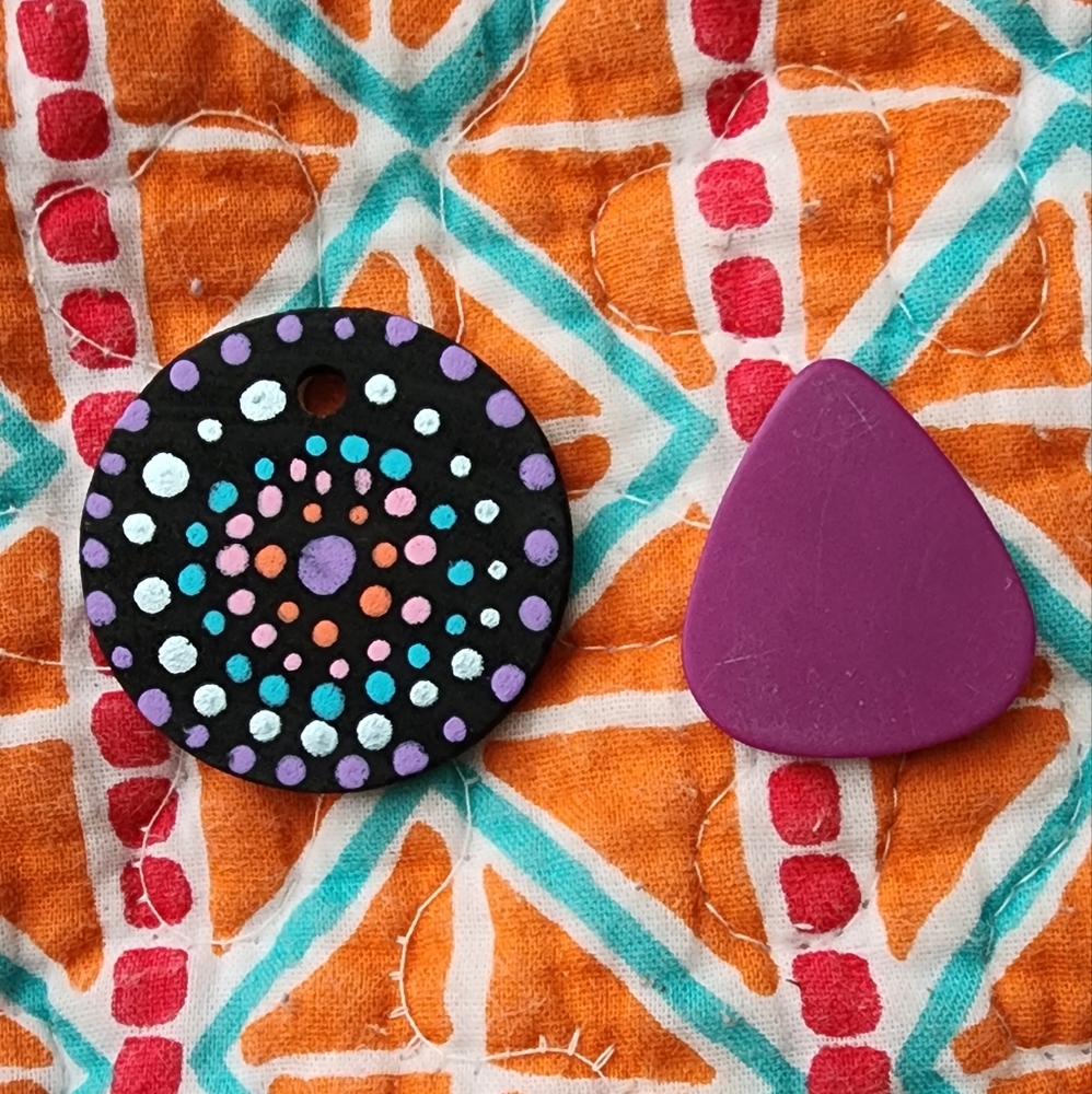 Painted Wooden Handmade Necklace